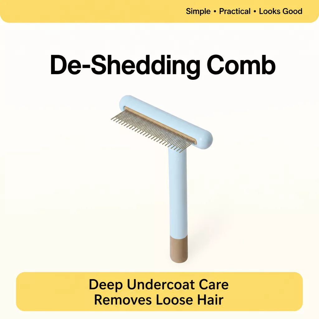 Pet Grooming Rake Comb for Cats and Dogs with Long and Short Teeth