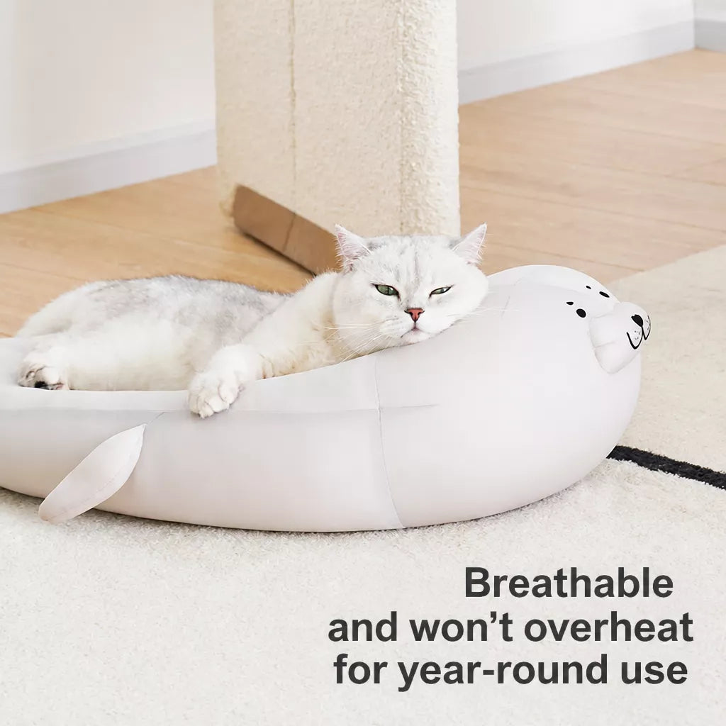 Semi-Enclosed Washable Pet Bed for Cats and Dogs