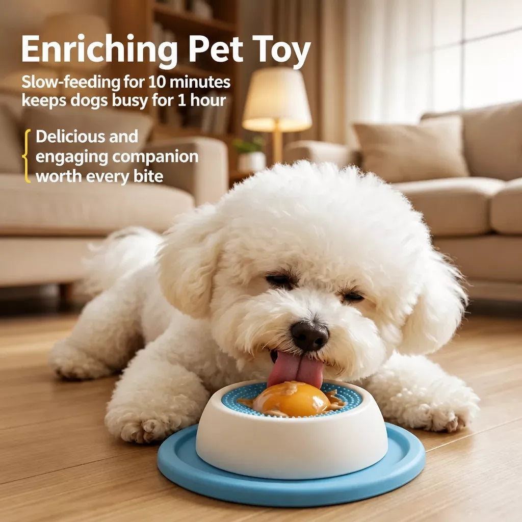 Interactive Treat-Dispensing Slow Feeder Toy for Dogs & Cats