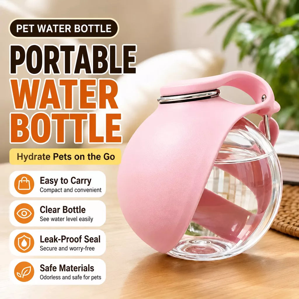 Portable Pet Water Bottle for Dogs and Cats