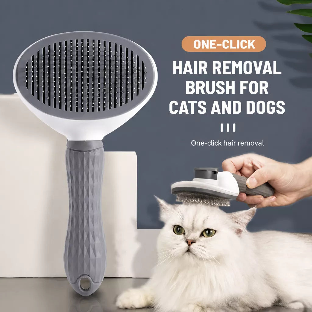 Self-Cleaning Pin Brush for Dogs & Cats