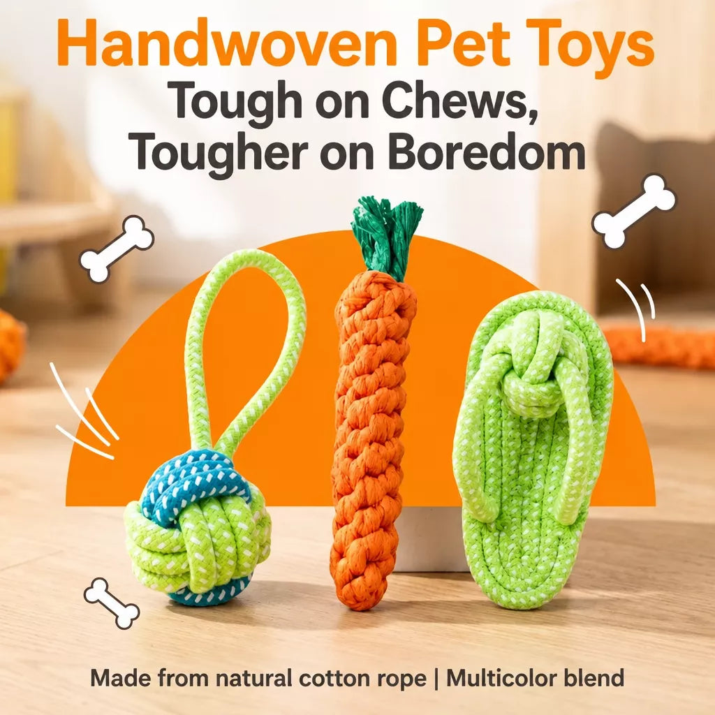 Interactive Dog Toys for Small to Medium Dogs – Tug & Squeaky