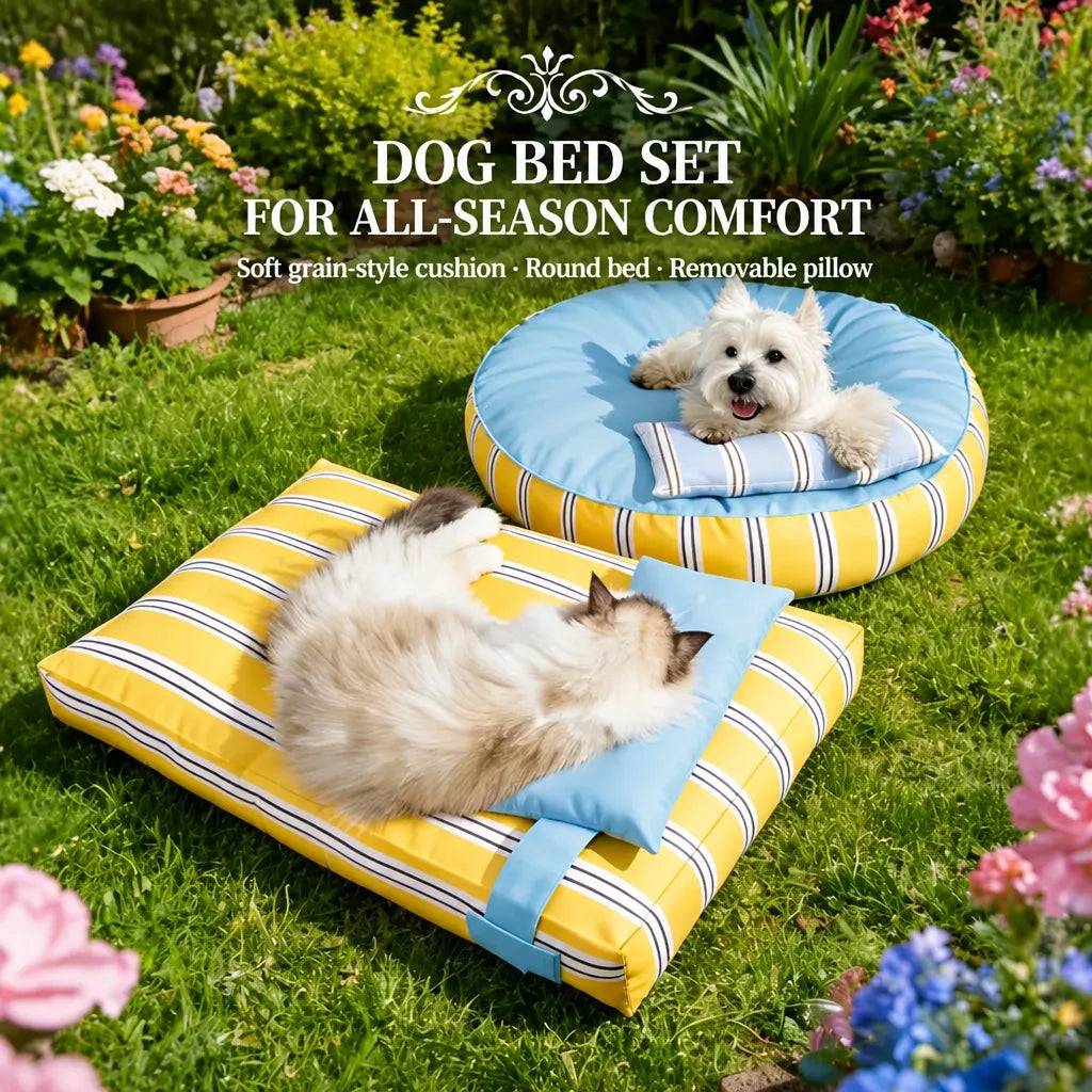 Washable Polyester Pet Bed Mat for Dogs and Cats