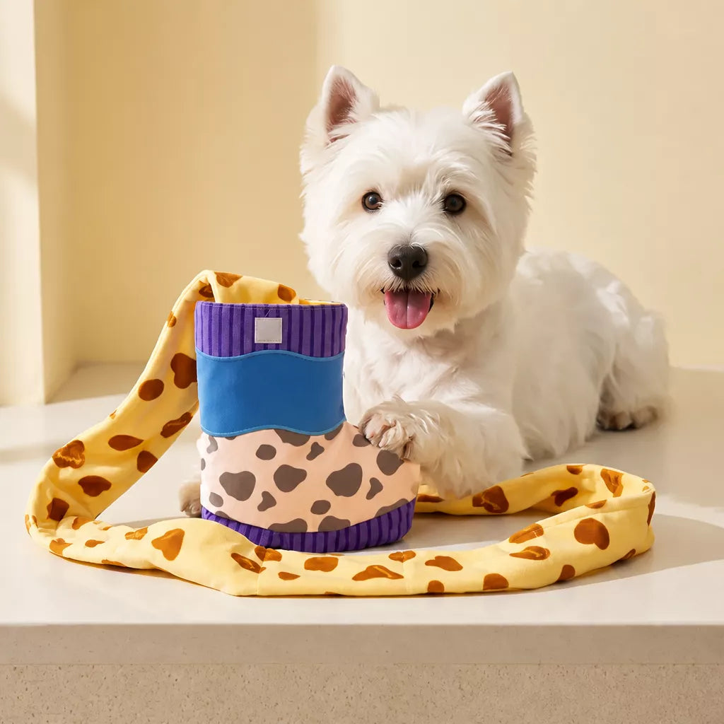Dog Snuffle Boot Toy with Treat Dispensing and Squeaker