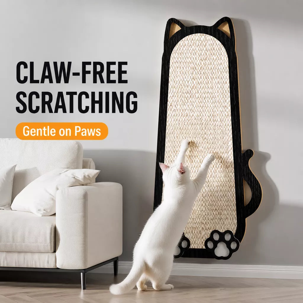 Sisal Cat Scratcher with Wall-Mounted or Floor-Standing Design