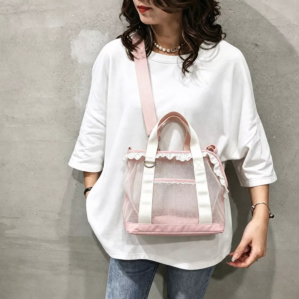 Mesh Crossbody Pet Carrier