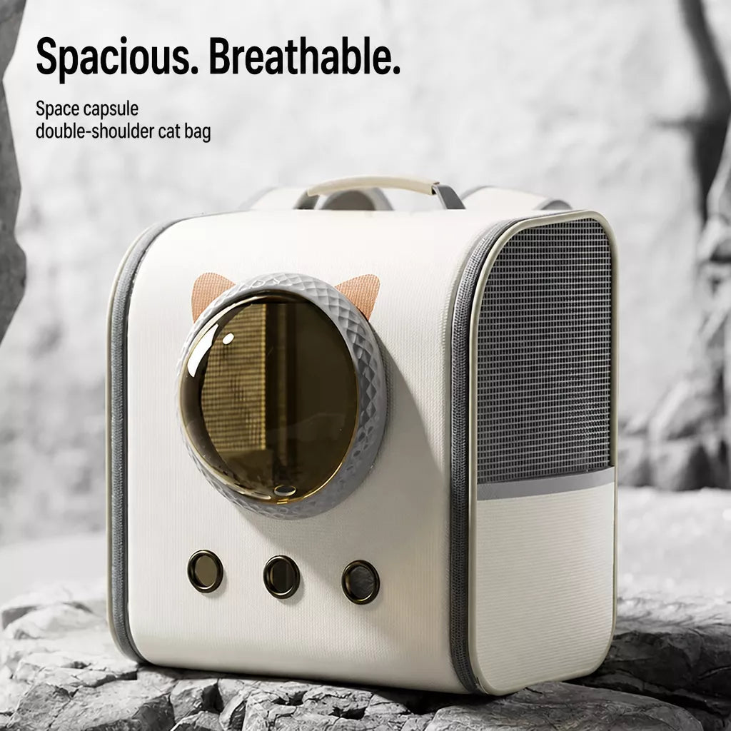 Capsule Window Pet Carrier Backpack for Cats and Dogs