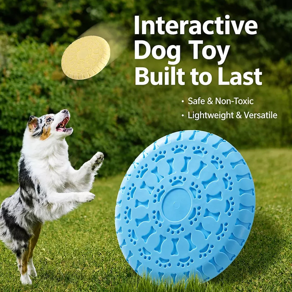 Soft Resin Dog Frisbee for Outdoor Play & Training