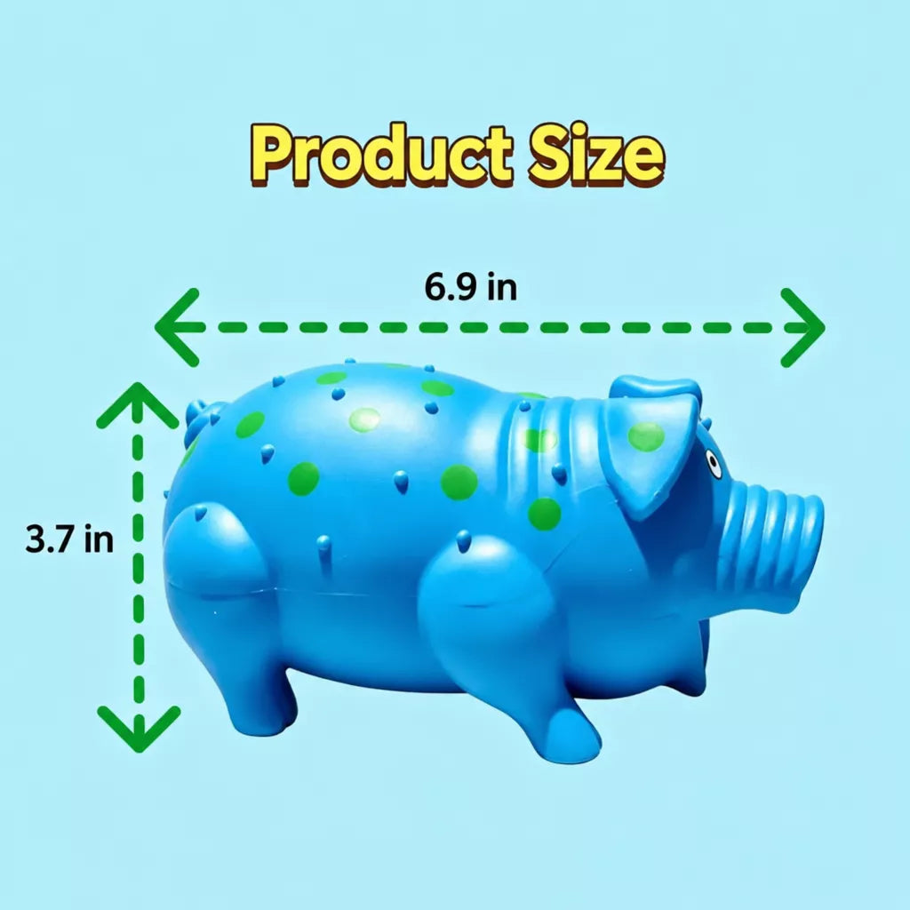 Pig-Shaped Squeaky Dog Toy for Interactive Play
