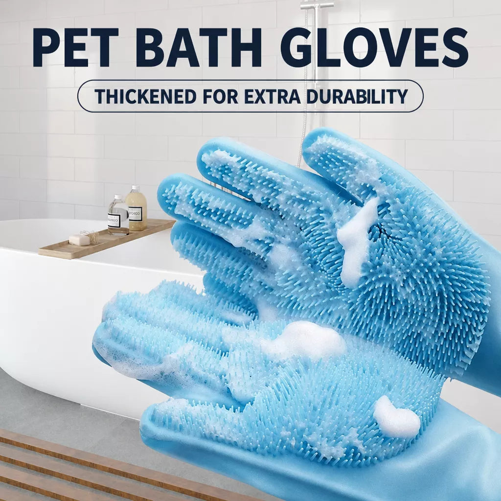 Pet Bathing and Grooming Gloves