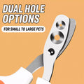 Cat Nail Clippers with Dual-Size Openings for At-Home Grooming