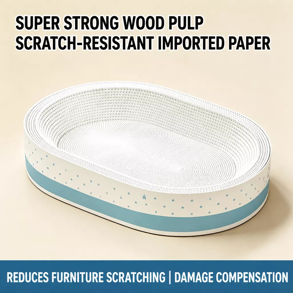 Corrugated Cardboard Cat Scratcher Bed
