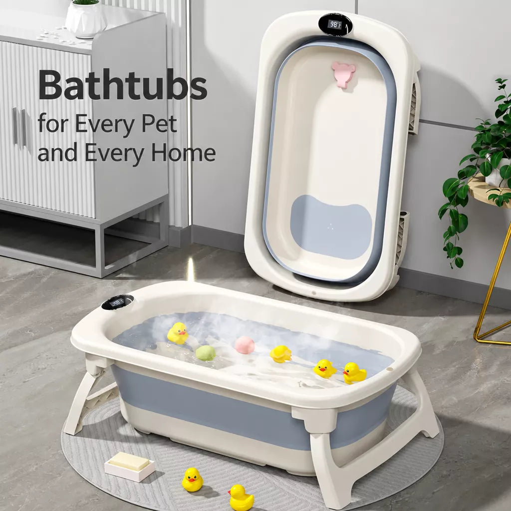 Foldable Pet Bath Tub for Dogs and Cats