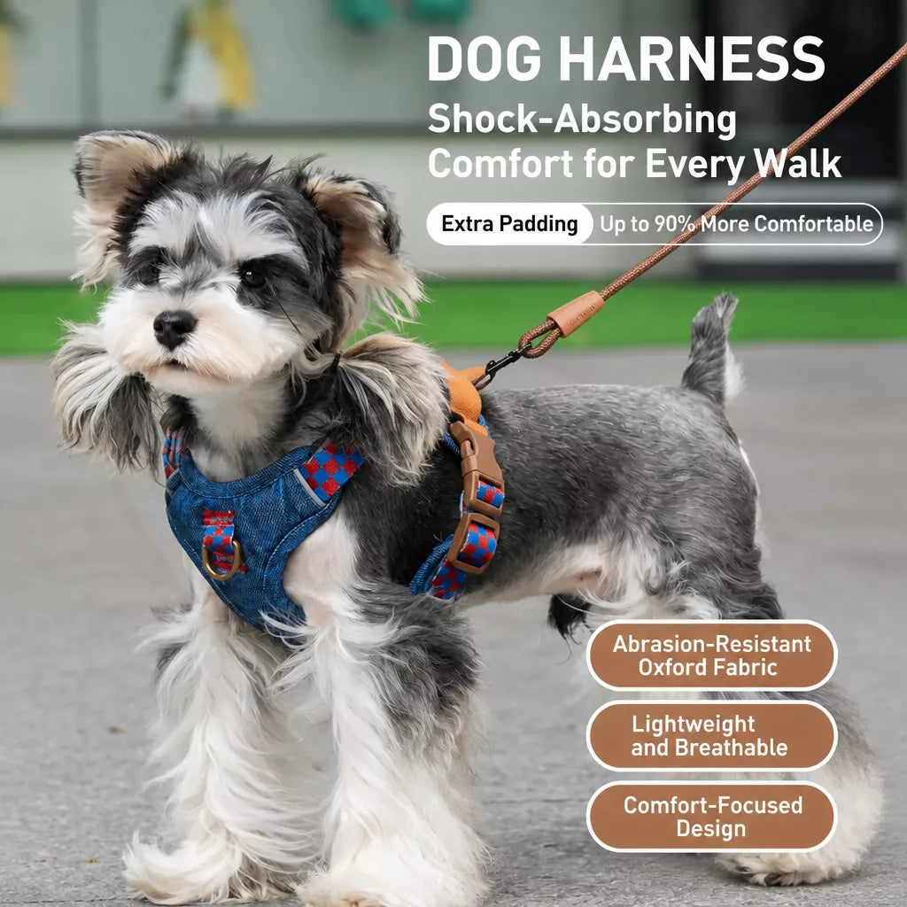 Adjustable Polyester Dog Vest Harness and Leash