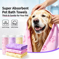 Absorbent Suede Pet Drying Towel for Dogs and Cats