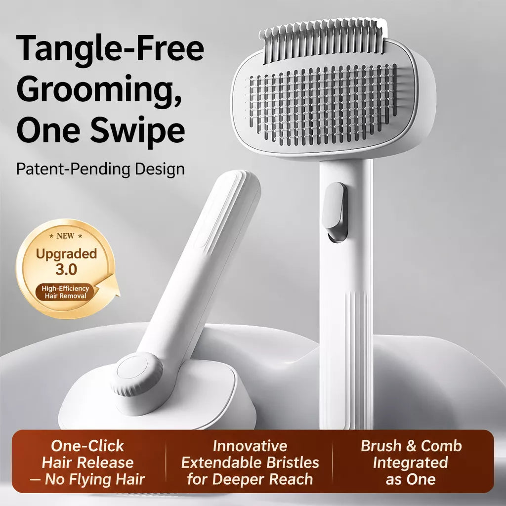 2-in-1 Deshedding & Detangling Comb for Cats and Dogs
