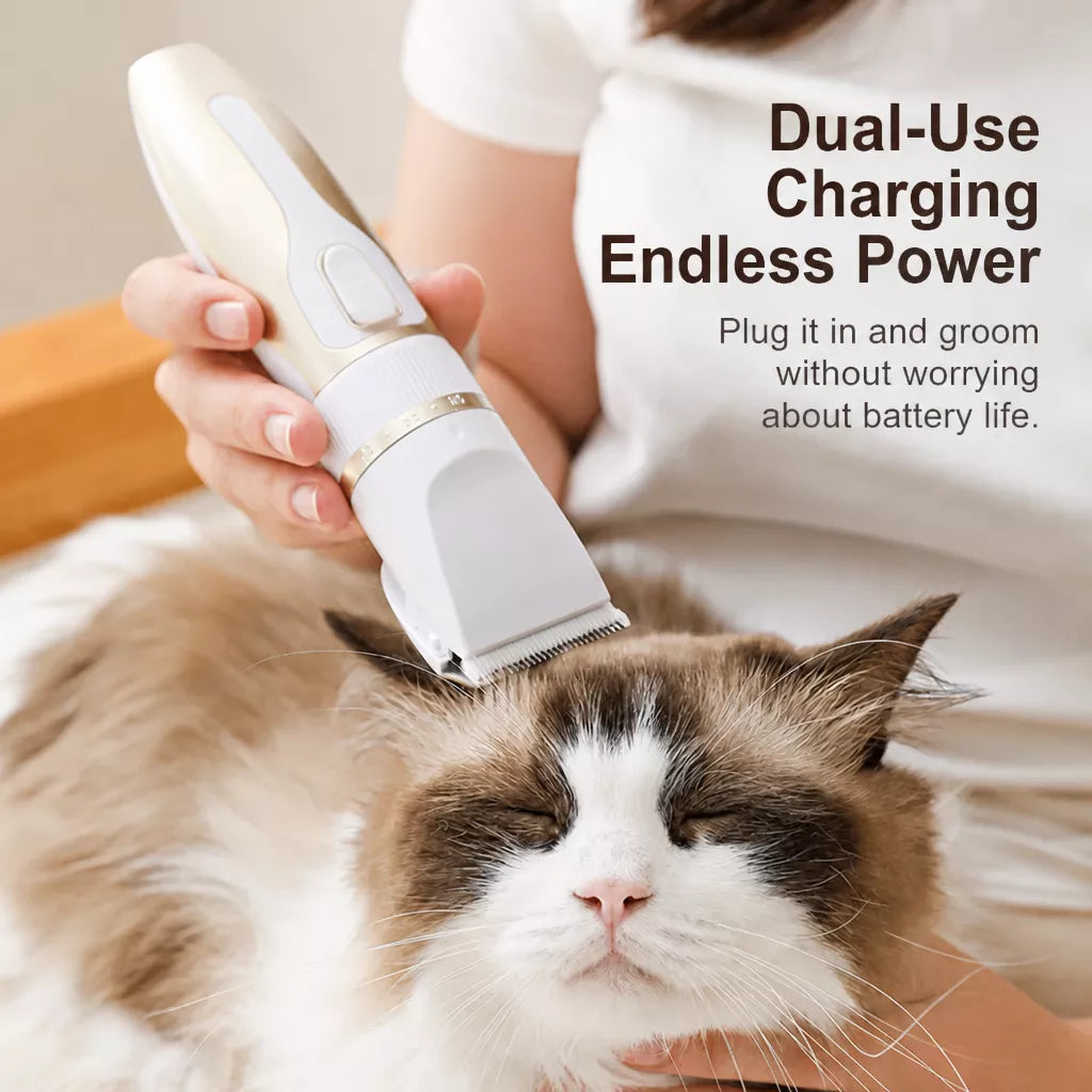 Pet Hair Clipper and Paw Trimmer for Dogs and Cats