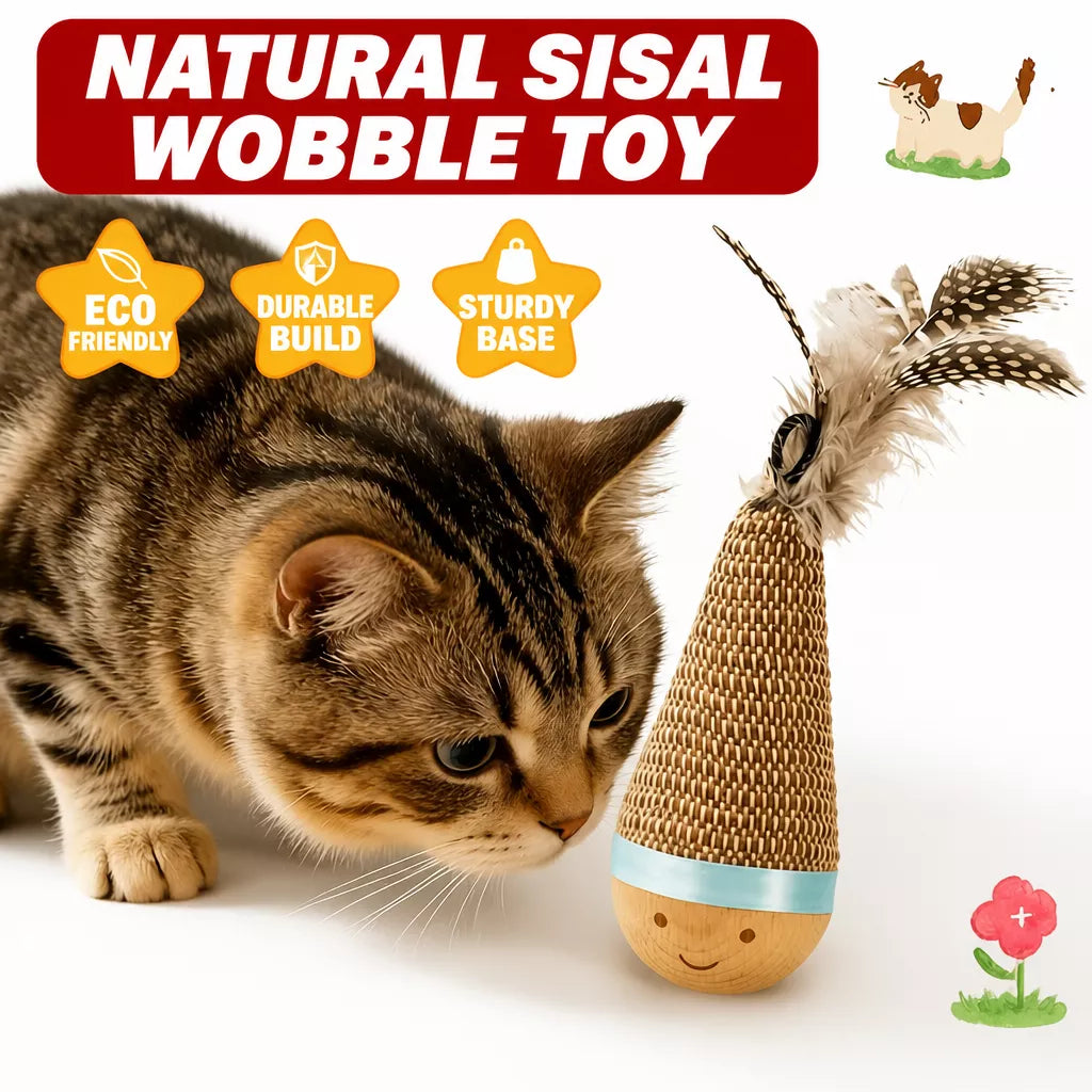 Wobble Dog & Cat Toy for Indoor Play