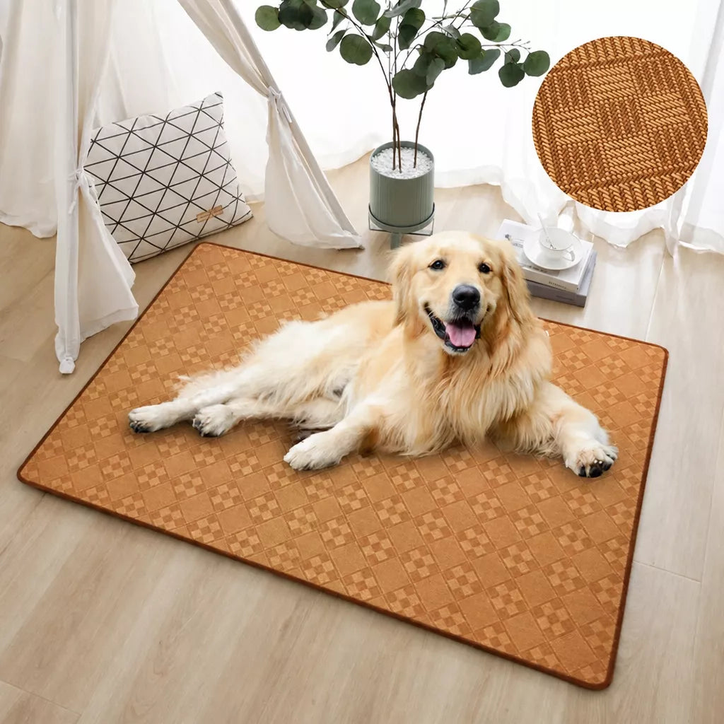 Woven Rattan Pet Mat for Cats and Dogs