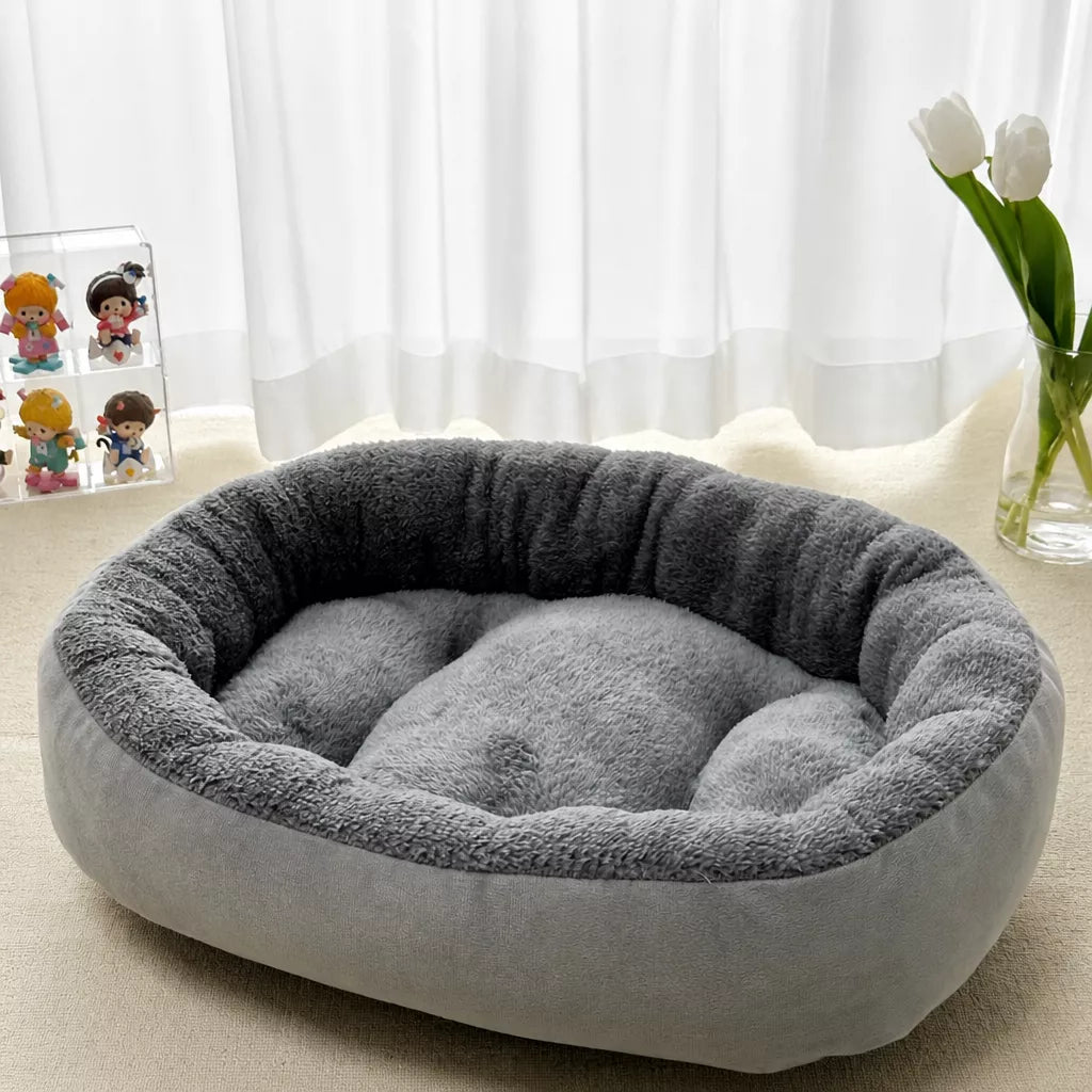 All-Season Dog & Cat Bed with Removable, Washable Cover