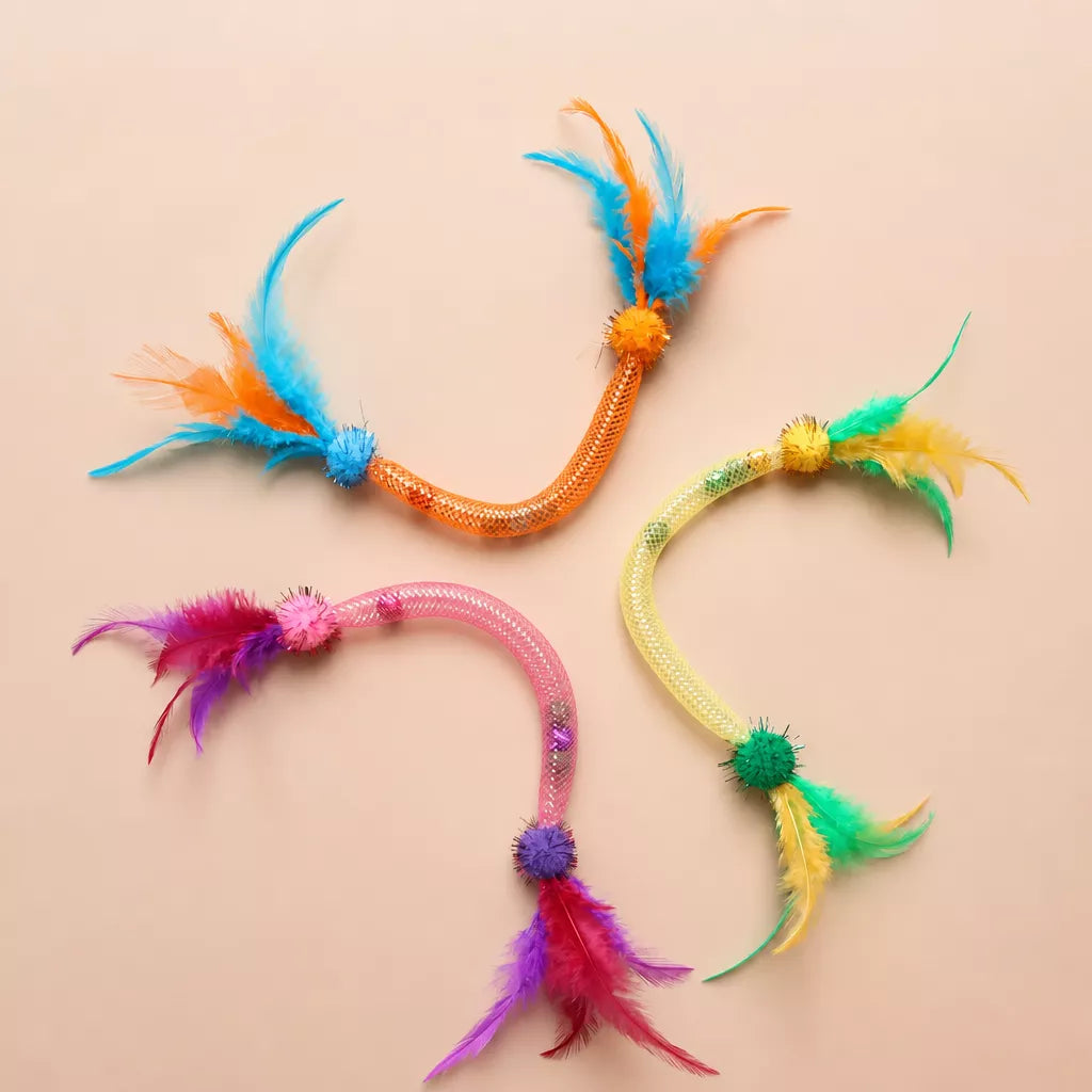 Catnip Feather Rope Toy for Cats