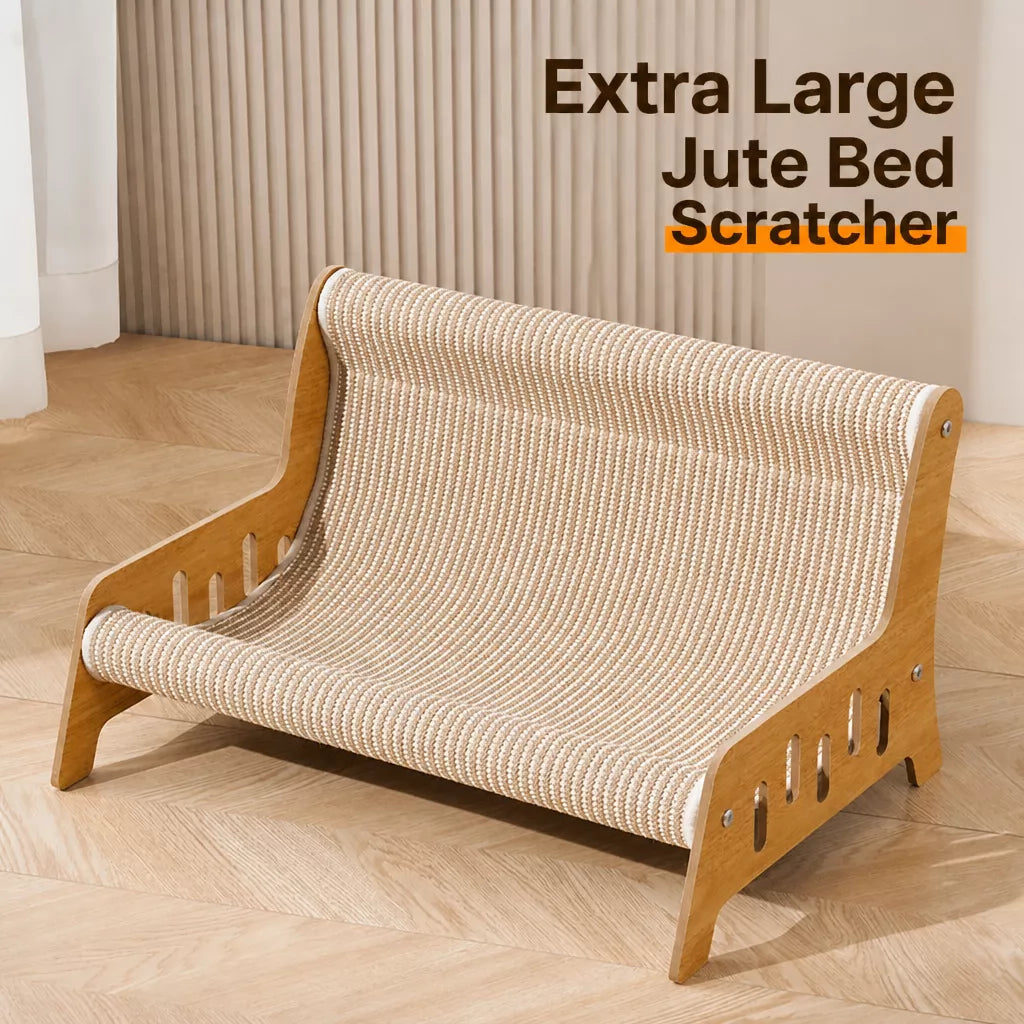 Two-in-One Sisal Cat Scratcher Lounger Bed