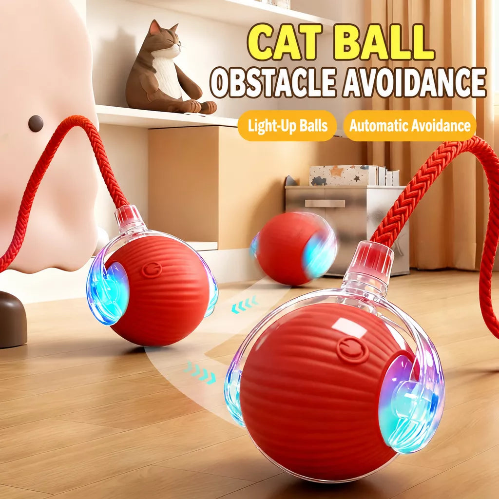 3-Mode Automatic Cat Ball Toy with String