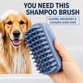 Silicone Pet Bath & Grooming Brush for Dogs and Cats