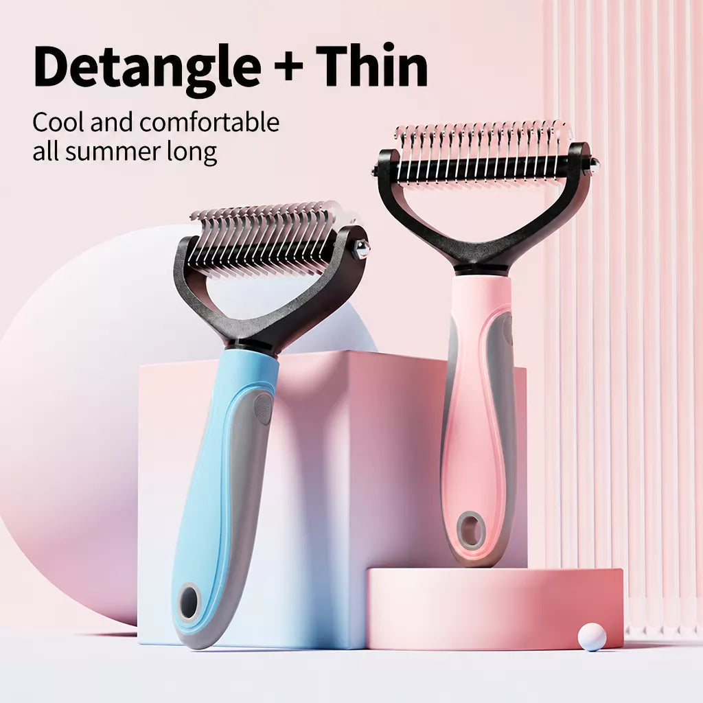 Double-Sided Pet Detangling & Thinning Comb