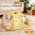 Crinkle Cat Hideaway Bag & Play Tunnel