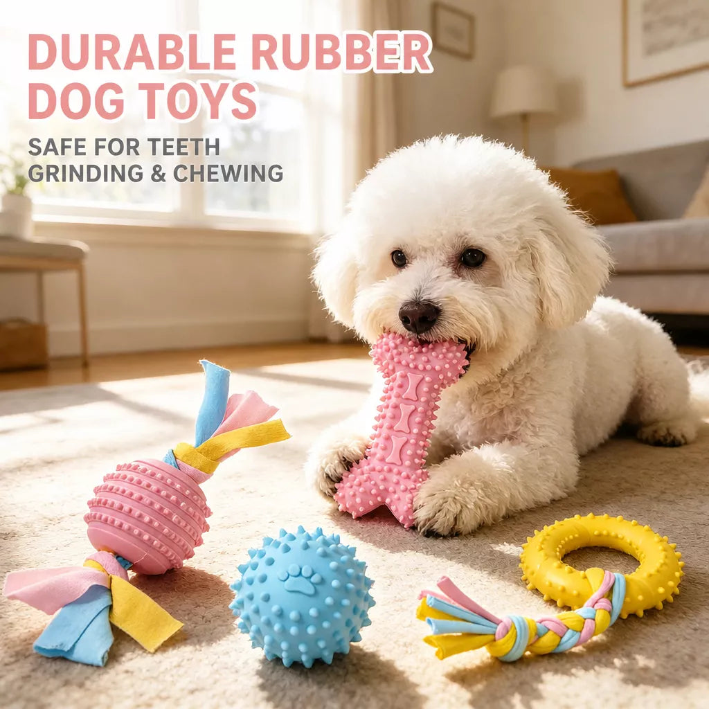 Silicone Dog Chew Toy for Everyday Chewing and Play