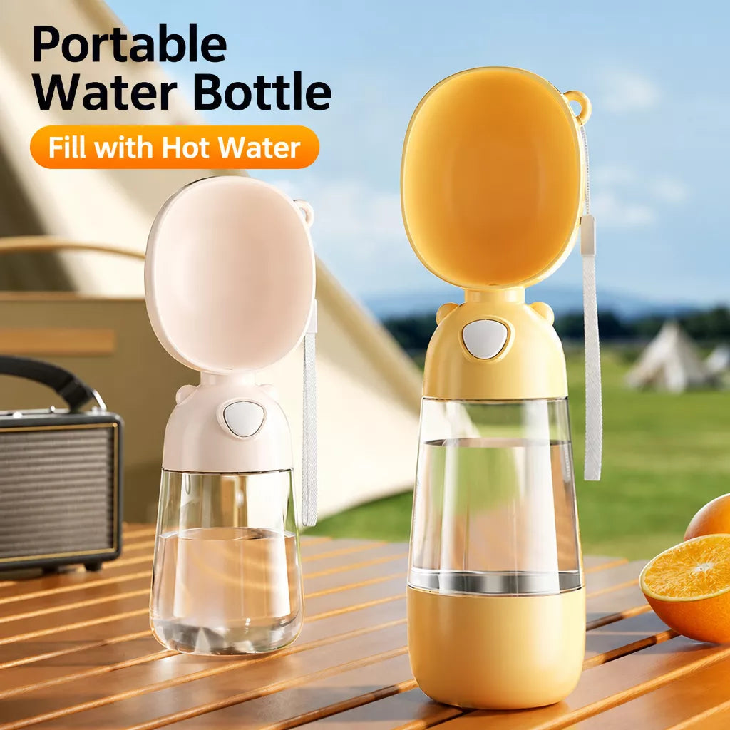 Portable Dog Water Bottle with Built-In Drinking Cup