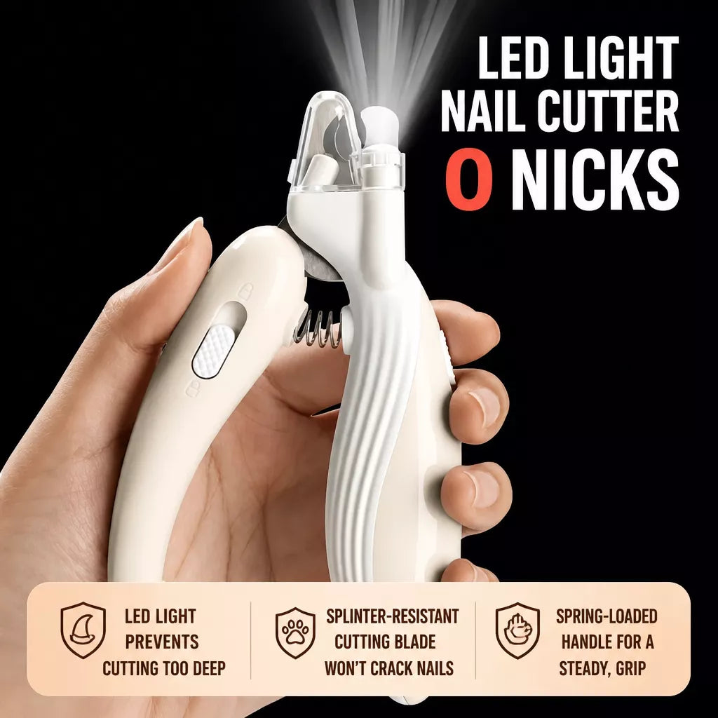 LED Light Pet Nail Clippers for Dogs and Cats