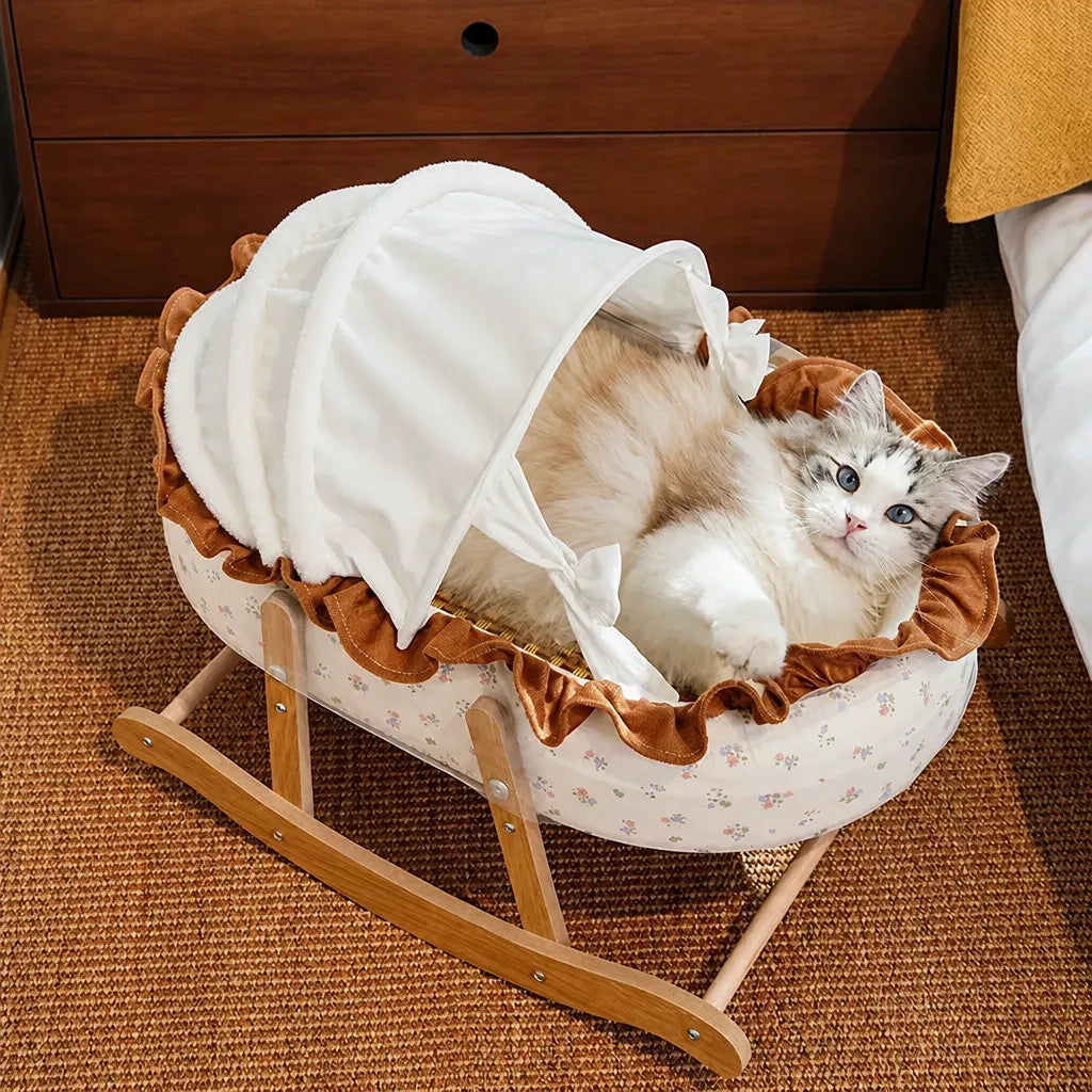 French-Style Rocking Cat Bed