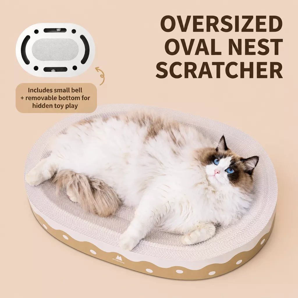 Corrugated Cardboard Cat Scratcher Lounge