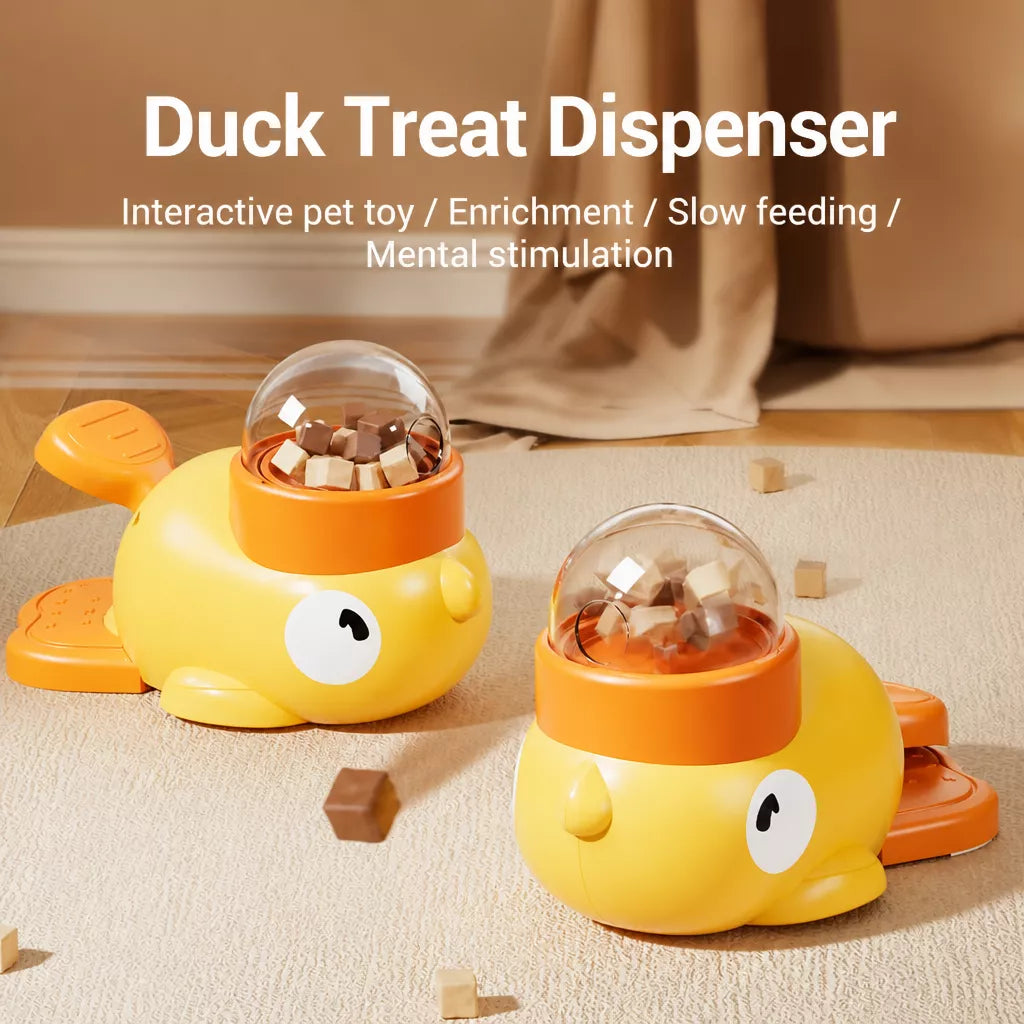 Duck Treat Dispenser Toy for Cats and Dogs