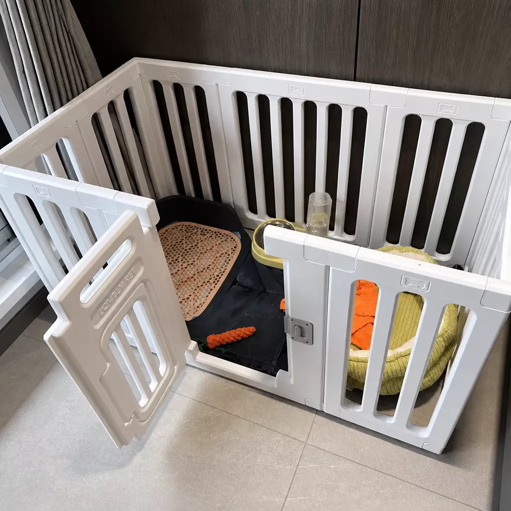 Indoor Pet Playpen with Door for Small Dogs