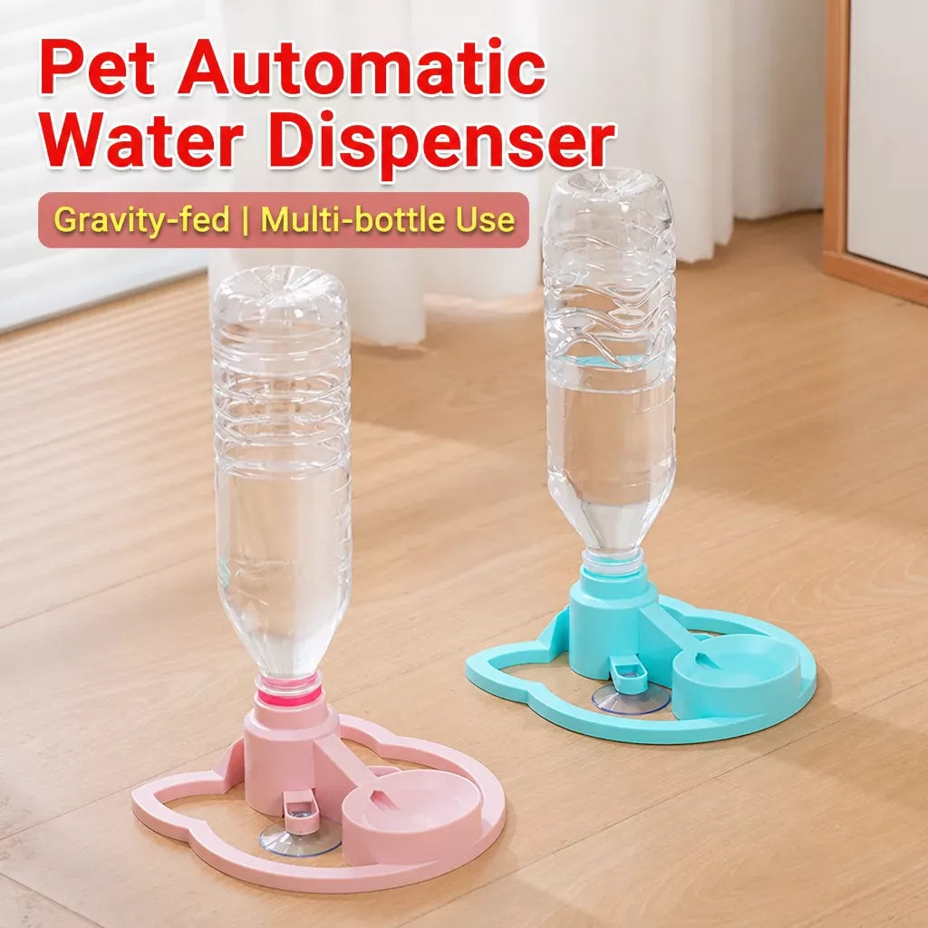 Portable Gravity-Fed Pet Water Dispenser