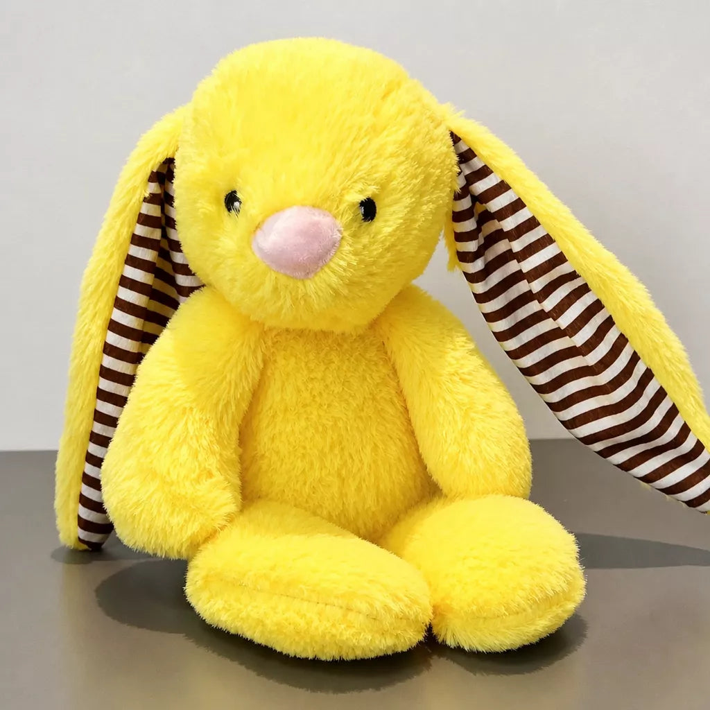 Plush Dog Toys with Squeakers and Crinkle Details
