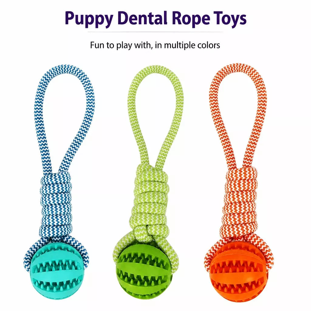 Knotted Rope Dog Toy for Tug, Fetch & Chew Play