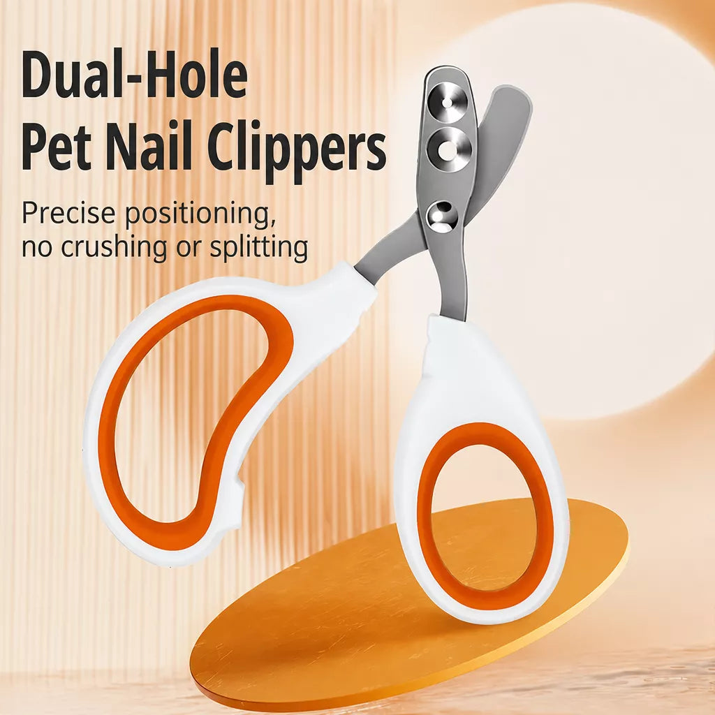 Cat Nail Clippers with Dual-Size Cutting Holes
