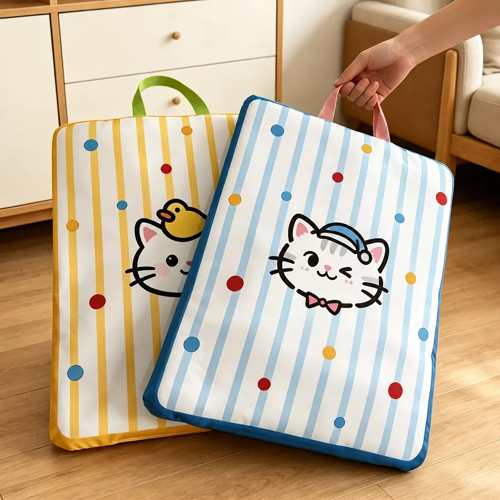 Waterproof Striped Pet Bed Mat for Dogs & Cats