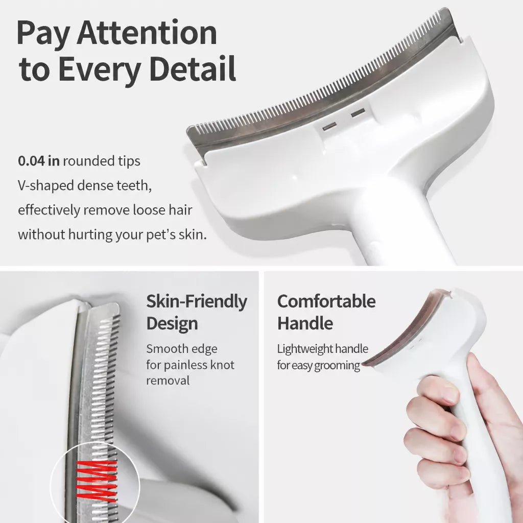 Cat & Dog Grooming Comb for Thinning and Loose Hair Removal