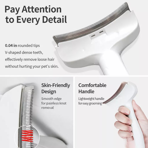 Cat & Dog Grooming Comb for Thinning and Loose Hair Removal