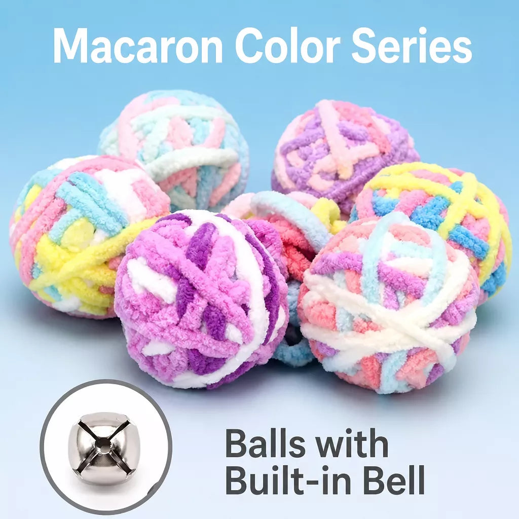 Hanging Yarn Ball Cat Toys