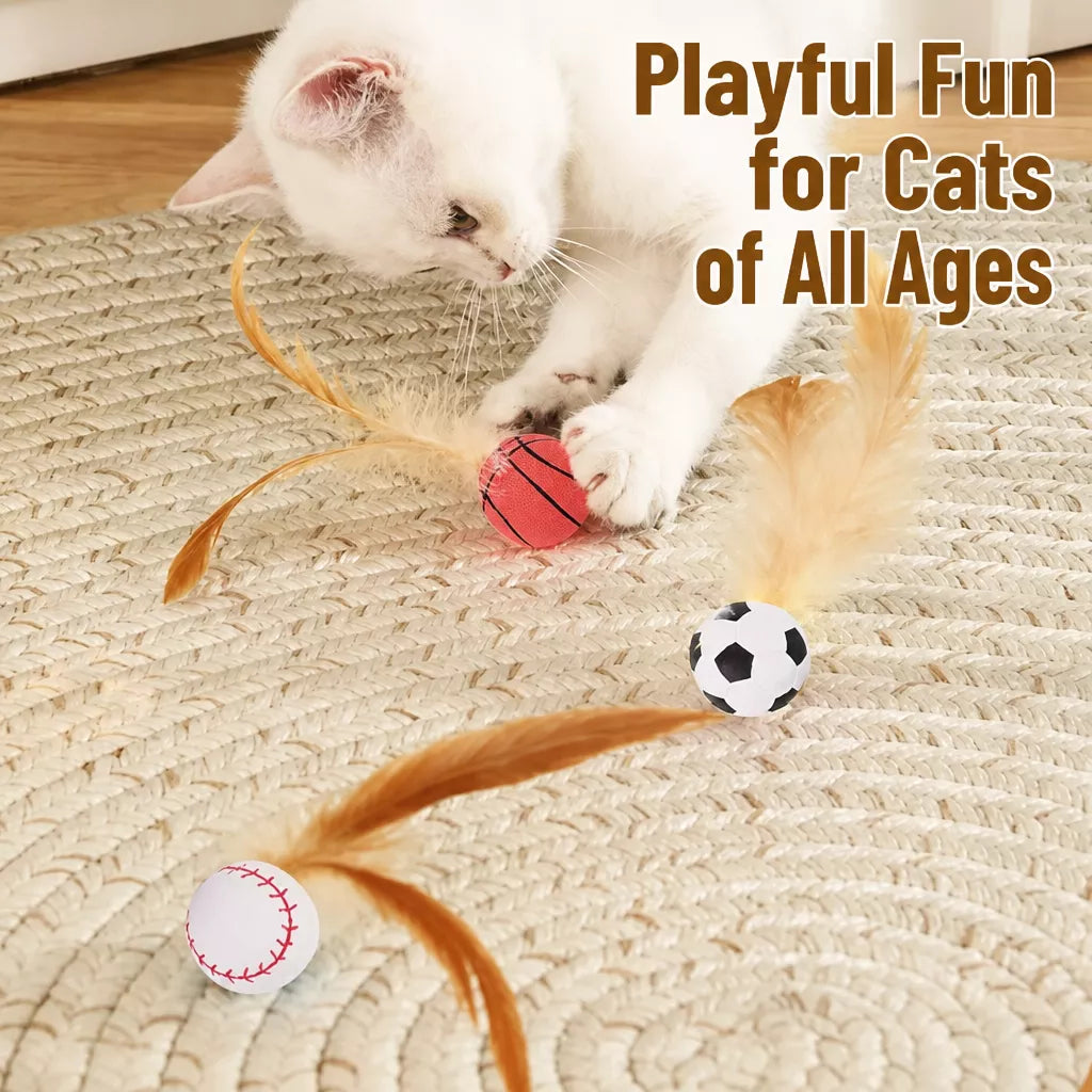 Cat Feather Ball Toy