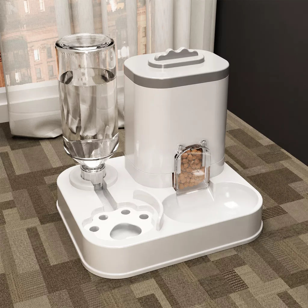 Automatic Pet Feeder and Water Bowl for Cats & Dogs