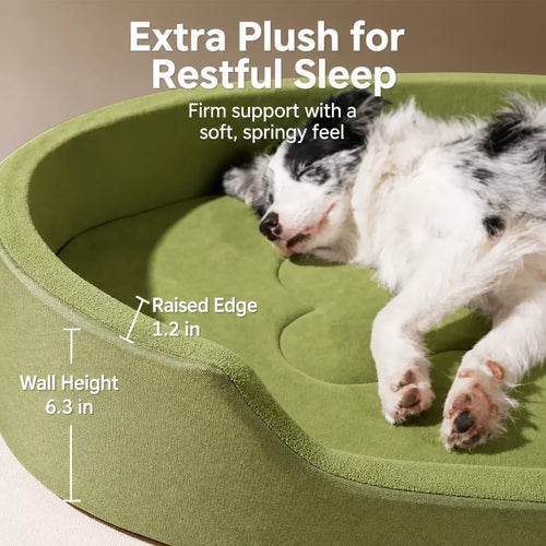 All-Season Washable Dog Bed with Removable Cover
