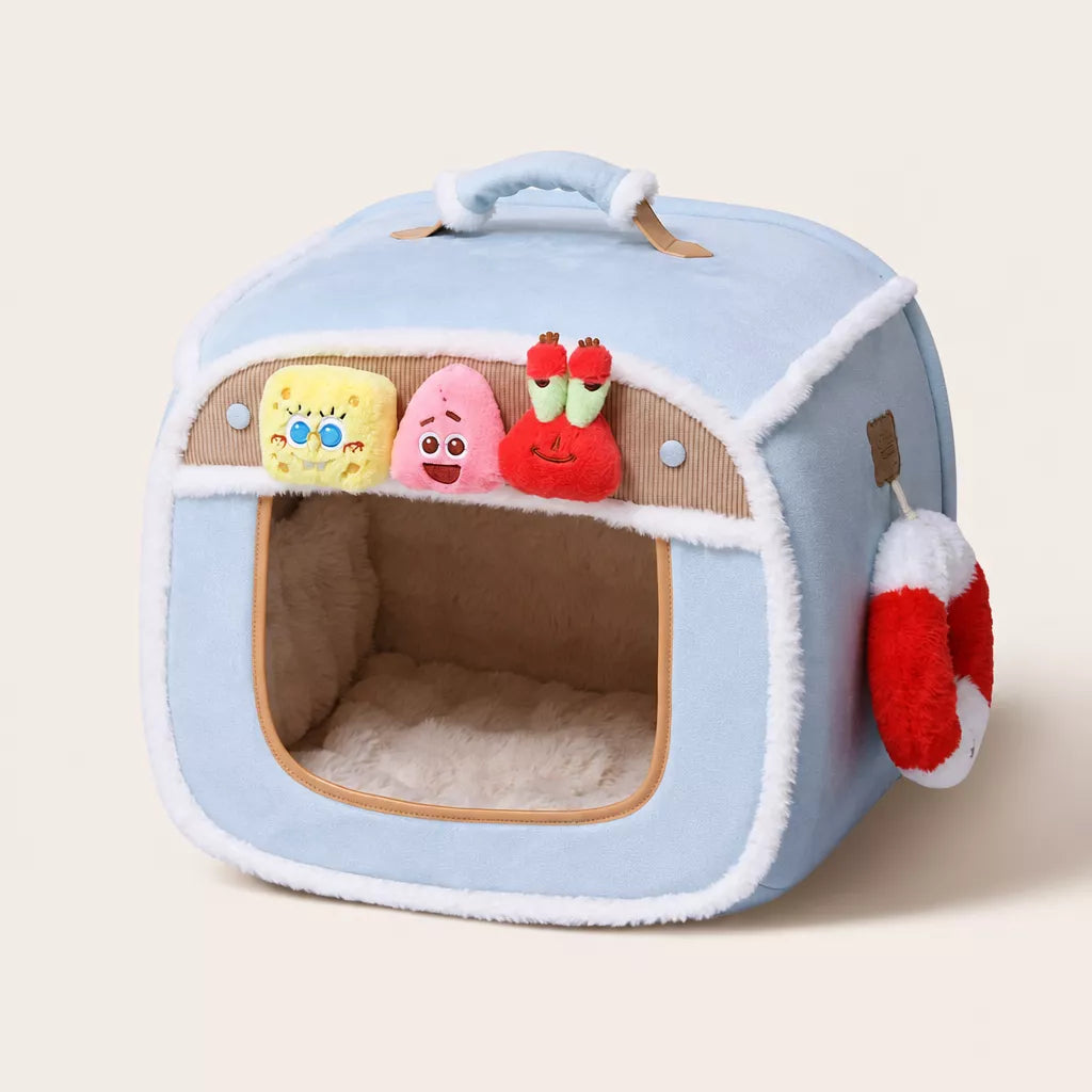 Pet Bed with Removable Washable Cover for Cats and Dogs