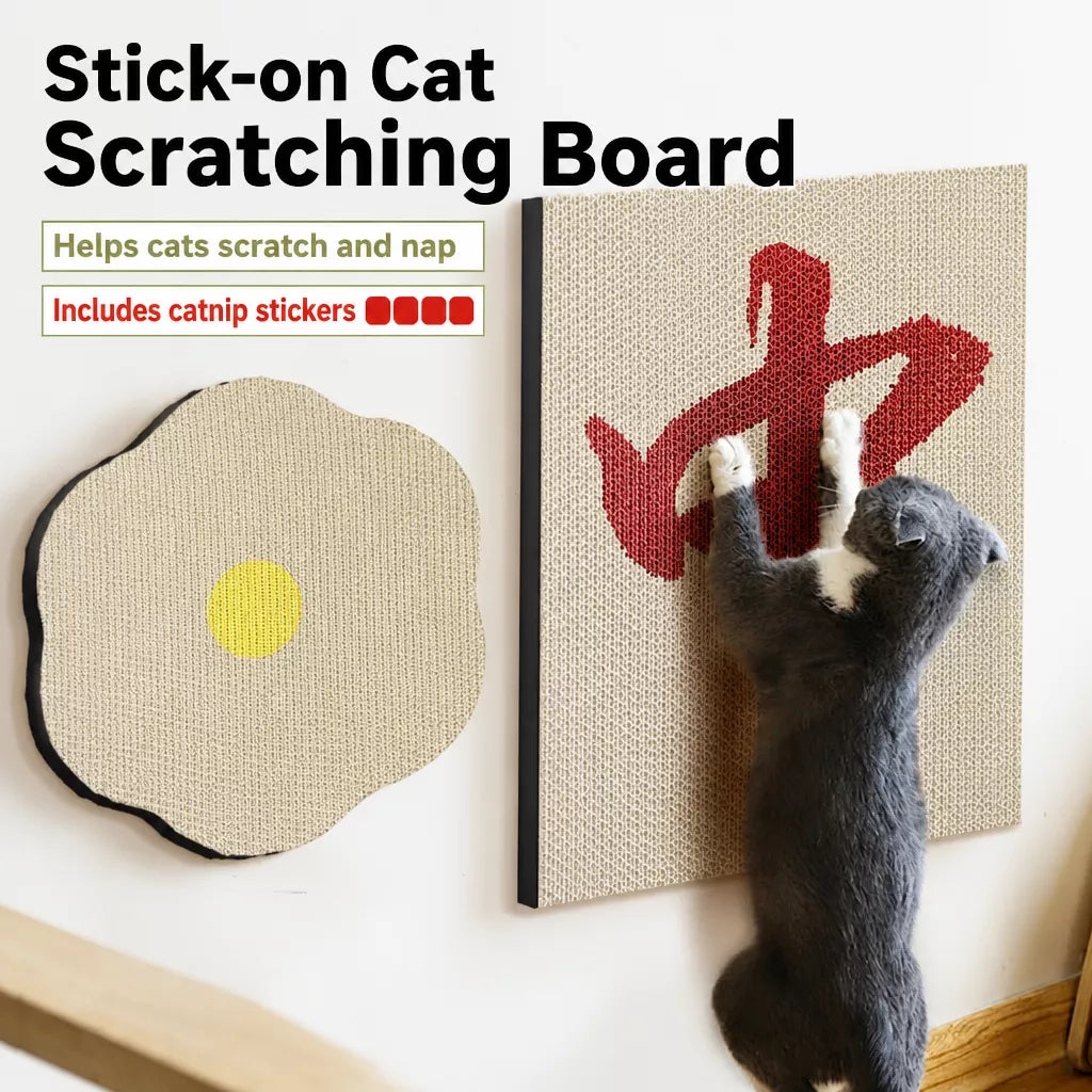 Wall-Mounted Kraft Paper Cat Scratcher